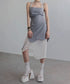 Wave Line Patchwork Skirt